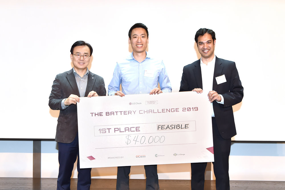 Feasible wins top prize at LG Chem's Battery Challenge